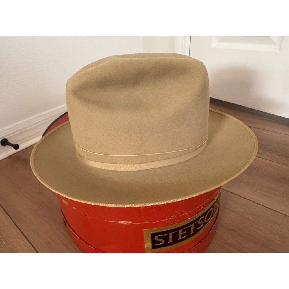 Vintage Stetson Open Road Silverbelly 3X Beaver Felt Hat 7 1/8 Long Oval w/ Box - Picture 15 of 16